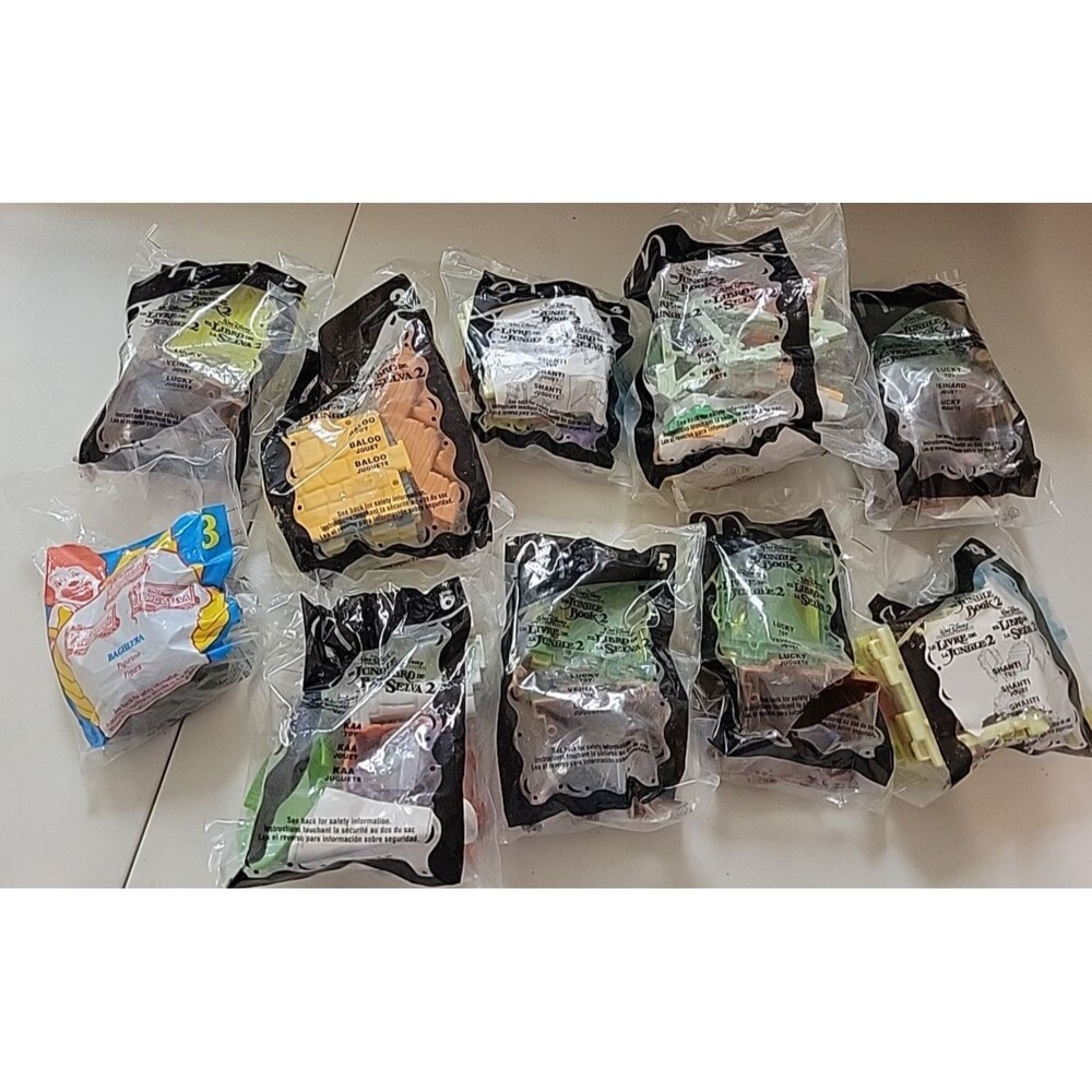 Disney Jungle Book MCDONALD'S Happy Meal toys‎ Mixed years some Vtg sealed